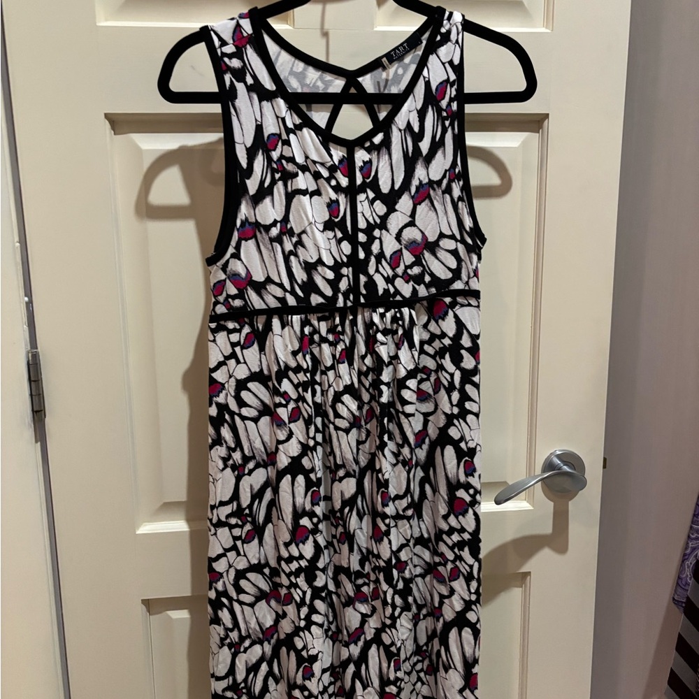 Tart Maternity Black and White Patterned Maxi Dress